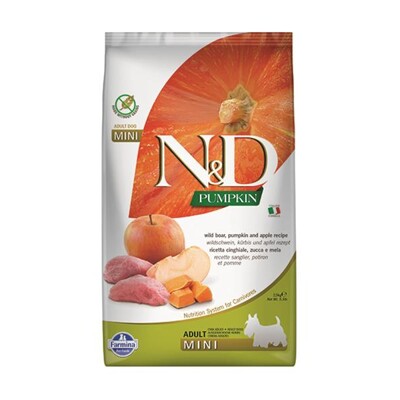 Farmina N&amp;D dog PUMPKIN (GF) adult mini, boar &amp; apple 2,5 kg