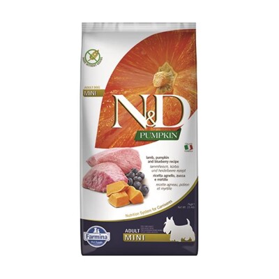 Farmina N&amp;D dog PUMPKIN (GF) adult mini, lamb &amp; blueberry 7 kg