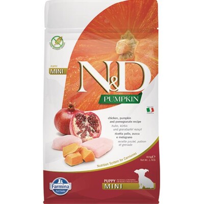 Farmina N&amp;D dog PUMPKIN (GF) puppy mini, chicken &amp; pomegranate 0,8 kg