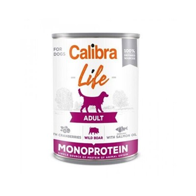 Calibra KONZERVA dog Adult Life Wild boar &amp; Cranberries 6 x 400g
