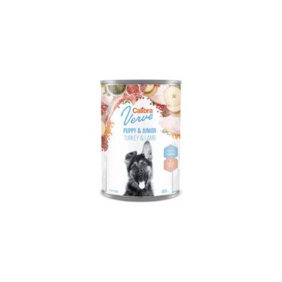 Calibra KONZERVA dog Puppy &amp; Junior Verve Turkey &amp; Lamb 6 x 400g