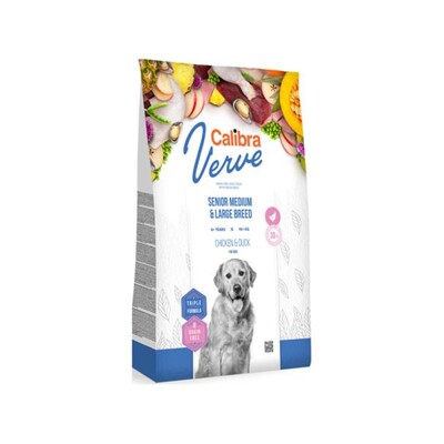 Calibra Dog Verve GF Senior Medium &amp;  Large Chicken &amp; Duck 12 kg