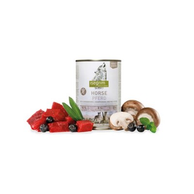 ISEGRIM dog Adult Mono Horse pure with Chokeberries, Champignons &amp; Wild Herbs ...