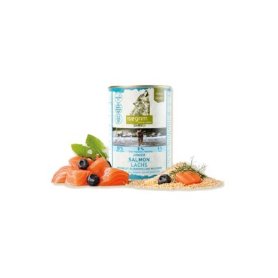 ISEGRIM dog Junior Salmon with Millet, Blueberries &amp; Wild Herbs bal. 6 x 800 g...