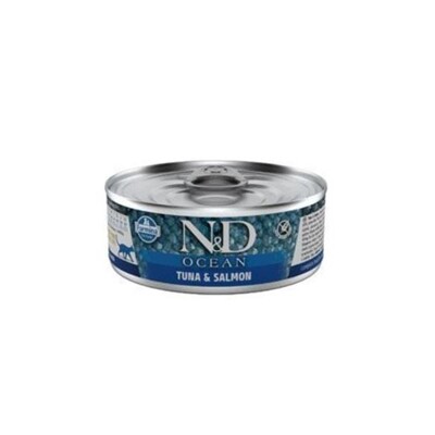 Farmina N&amp;D cat OCEAN tuna &amp; salmon konzerva 70 g