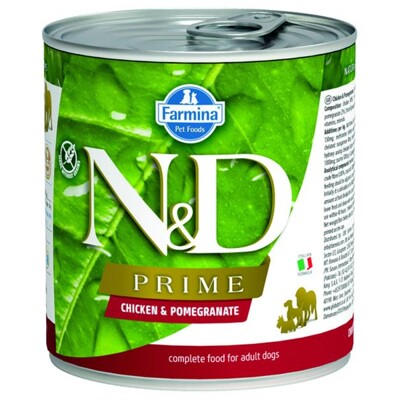 Farmina N&amp;D dog PRIME chicken &amp; pomegranate konzerva 285 g