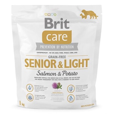 BRIT Care dog Grain free Senior &amp; Light Salmon &amp; Potato 1 kg