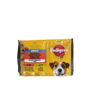 Mars PEDIGREE kapsička dog ADULT Multipack hovädzie &amp; hydinové mäso v želé 4 x...