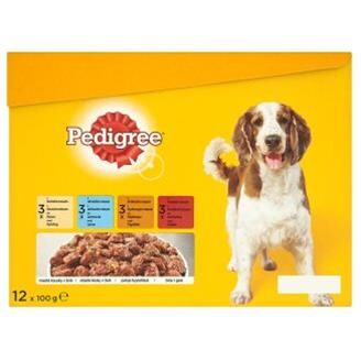 Mars PEDIGREE kapsička dog ADULT Multipack kura&amp;jahňa&amp;hydina&amp;hovädzie v želé 1...