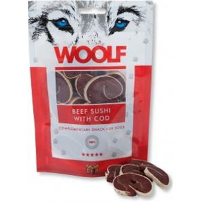 Pamlsok Woolf Dog Beef Sushi &amp; Codfish 100 g