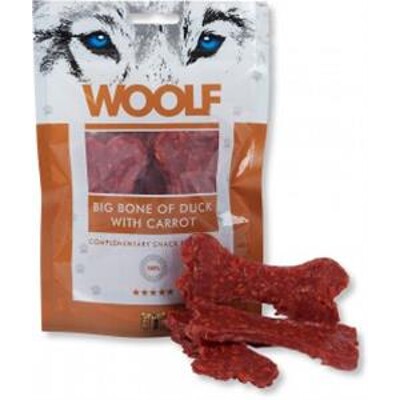 Pamlsok Woolf Dog Duck Bone Big &amp; Carrot 100 g