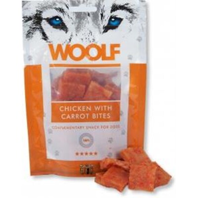 Pamlsok Woolf Dog Chicken &amp; Carrot Bites 100 g