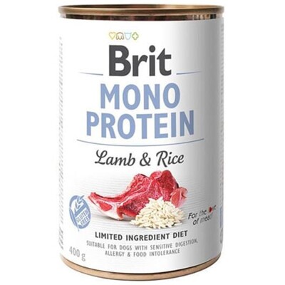 Brit Mono Protein Lamb &amp; Brown Rice 400 g konzerva