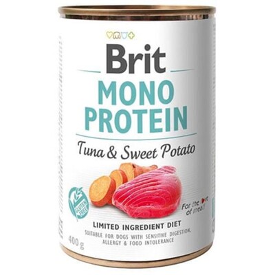 Brit Mono Protein Tuna &amp; Sweet Potato 400 g konzerva