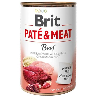 Brit Paté &amp; Meat Beef 400 g konzerva