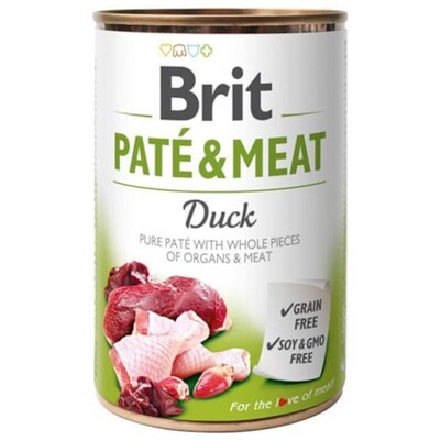 Brit Paté &amp; Meat Duck 400 g konzerva