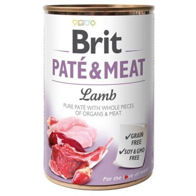 Brit Paté &amp; Meat Lamb 400 g konzerva
