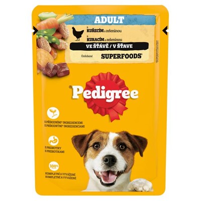 Mars PEDIGREE kapsička dog ADULT s kuracím mäsom &amp; zeleninou v šťave 24 x 100 ...