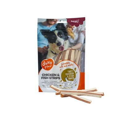 Pamlsok DUVO+ Prúžky kura &amp; ryba 80 gr