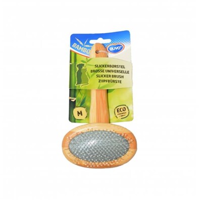 Hrebeň DUVO+ uhladzovač kefa bambus Medium 18 x 10 cm