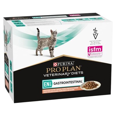 Purina VD Feline - EN St/Ox Gastroint. Salmon kapsička 10x85 g