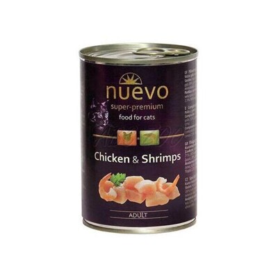 NUEVO cat Adult Chicken &amp; Shrimps bal. 6 x 400 g konzerva
