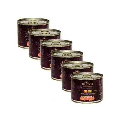 NUEVO cat Adult Chicken &amp; Shrimps bal. 6 x 200 g konzerva