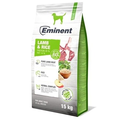 Eminent Dog Lamb &amp; Rice NEW 15 kg