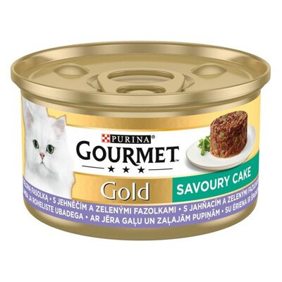 Nestlé GOURMET GOLD Savoury Cake s jahňacím a zelenými fazuľkami konz.12x85 g...