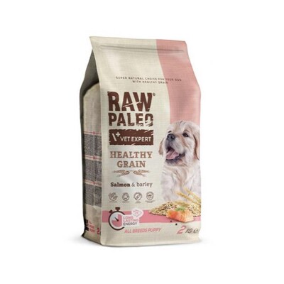 VetExpert Raw Paleo puppy Healthy Grain Salmon &amp; Barley 2 kg