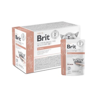 Brit VD Gluten &amp; Grain-Free Cat Fillets in Gravy Renal 12 x 85 g kapsičky