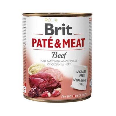 Brit Paté &amp; Meat Beef 6 x 800 g konzerva