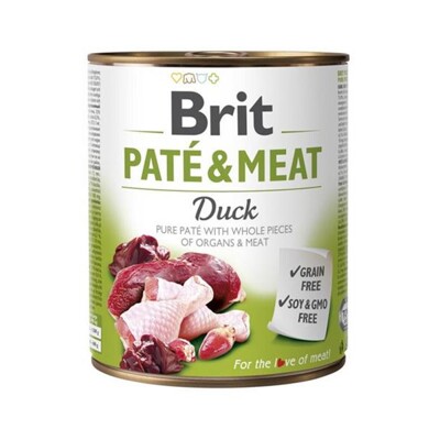 Brit Paté &amp; Meat Duck 6 x 800 g konzerva