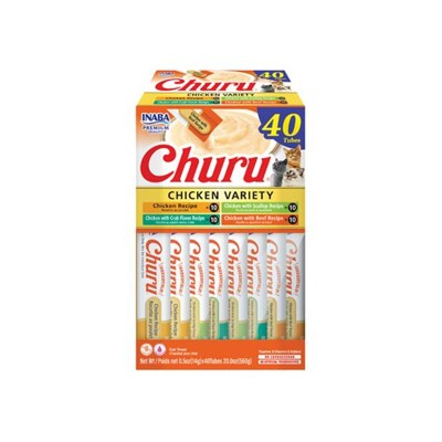 Pamlsok Inaba Churu cat Kura 4 príchute 40 túb 560 g