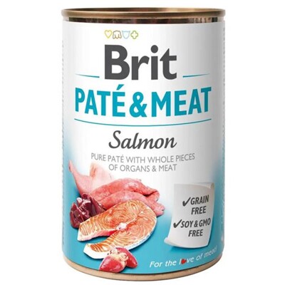Brit Paté &amp; Meat Salmon 6 x 400 g konzerva