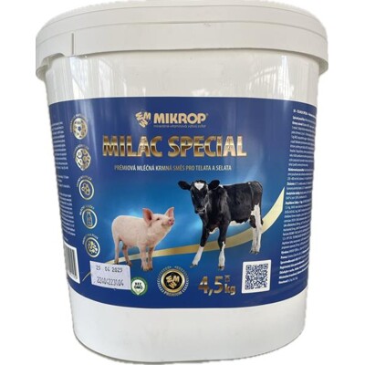 MIKROS Milac mlieko pre teliatka, prasiatka, mačiatka a šteňatá vedro 4,5 kg...