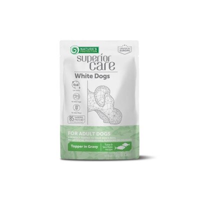 Natures P Superior care white dog adult all breeds tuna &amp; sea bass kapsička 24...