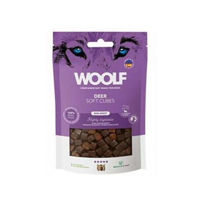 Pamlsok Woolf Dog Soft Cubes Deer 100 g