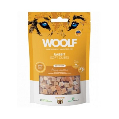 Pamlsok Woolf Dog Soft Cubes Rabbit 100 g