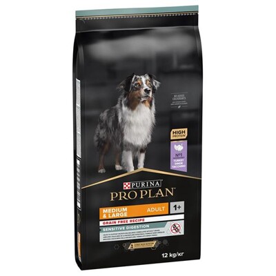 ProPlan MO Dog Adult Grain free Medium &amp; Large Sensitive Digestion morka 12 kg