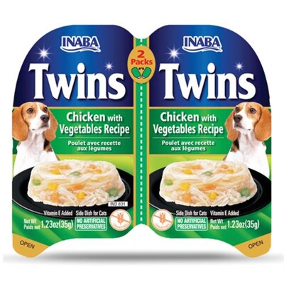 Inaba Twin Packs Dog Kapsička Kura so zeleninou 80 g