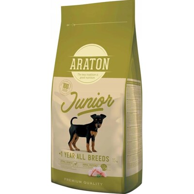 ARATON dog junior all breed poultry 15+1 kg