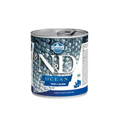 Farmina N&amp;D dog OCEAN trout &amp; salmon konzerva 285 g