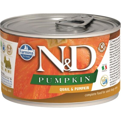 Farmina N&amp;D dog PUMPKIN &amp; quail konzerva 140 g