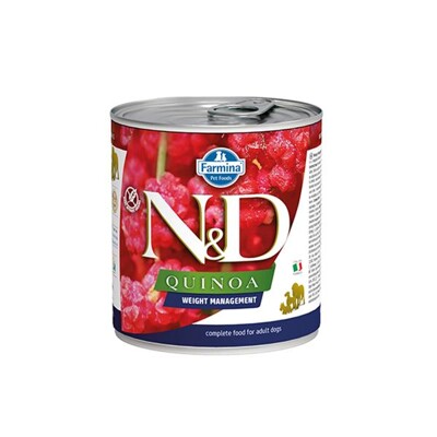 Farmina N&amp;D dog QUINOA weight management konzerva 285 g