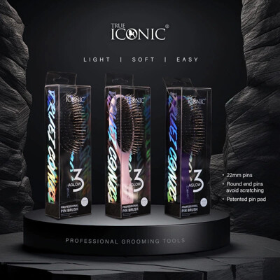 True Iconic Aglow pin brush kartáč - farva: Ružová