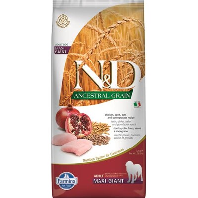 Farmina N&amp;D dog AG adult giant maxi, chicken, spelt, oats &amp; pomegranate 12 kg