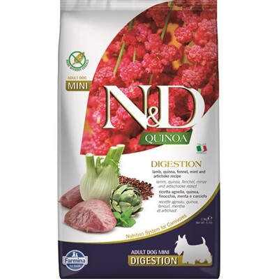 Farmina N&amp;D dog QUINOA (GF) adult mini, digestion, lamb 2,5 kg