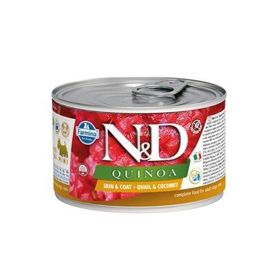 Farmina N&amp;D dog QUINOA quail &amp; coconut konzerva 140 g