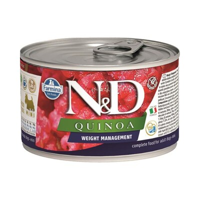 Farmina N&amp;D dog QUINOA weight management konzerva 140 g
